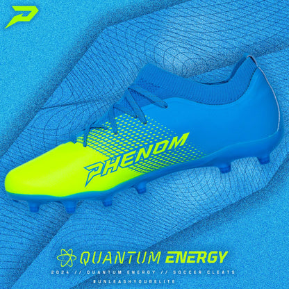Phenom Quantum Energy: All Purpose Cleats - Columbia Blue & Slime - Angler's Pro Tackle & Outdoors