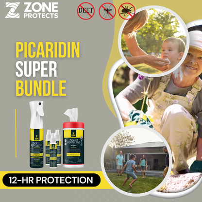 Zone Protects Unscented Picaridin Super Bundle Insect Repellent
