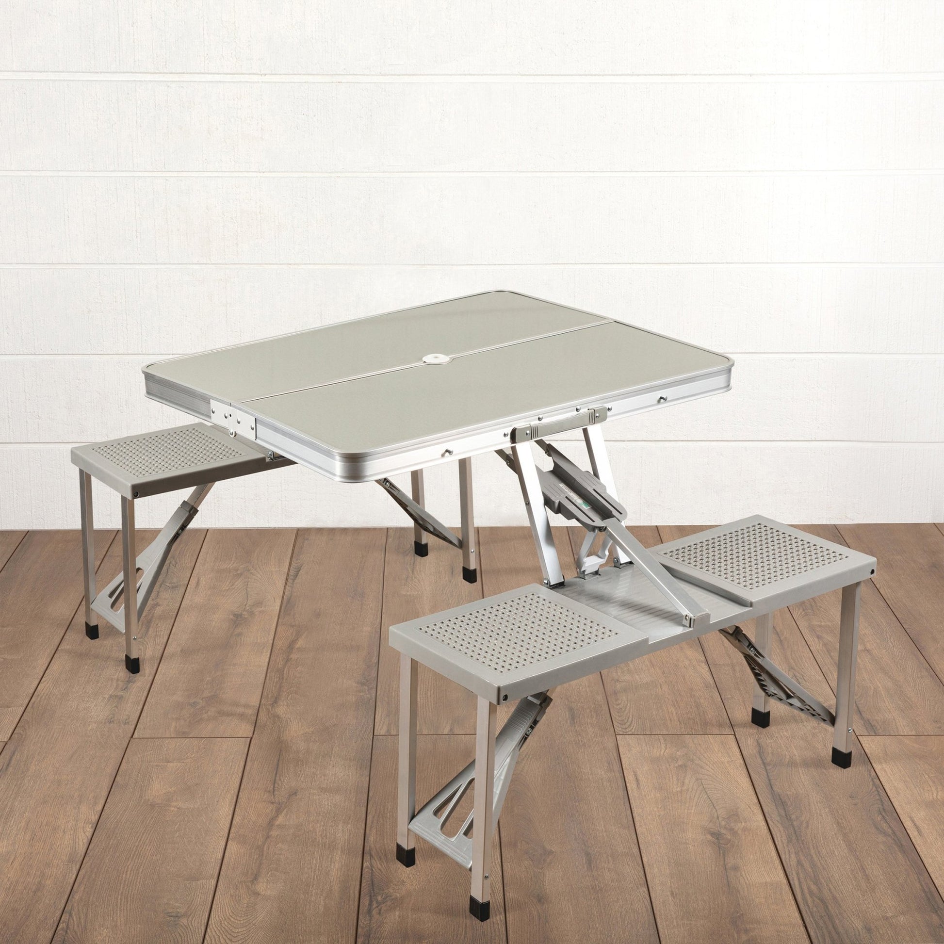 Picnic Time Aluminum Portable Picnic Table with Seats - Angler's Pro Tackle & Outdoors