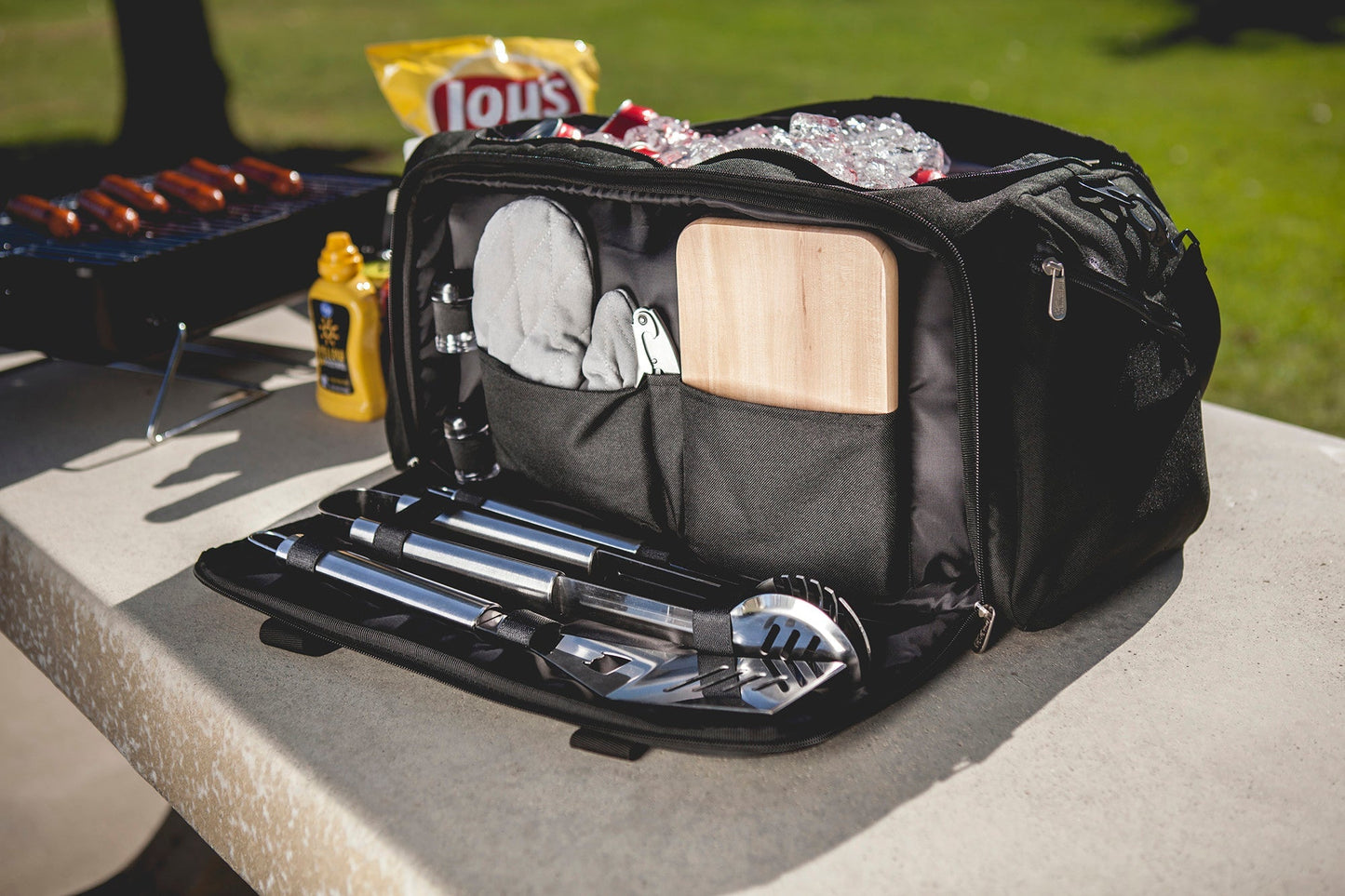 Picnic Time BBQ Kit Grill Set & Cooler - Angler's Pro Tackle & Outdoors
