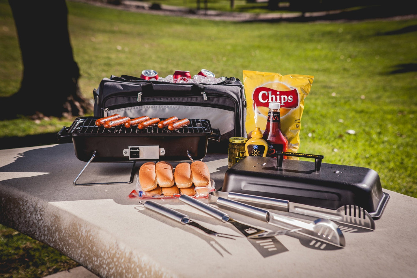Picnic Time Buccaneer Portable Charcoal Grill & Cooler Tote - Angler's Pro Tackle & Outdoors