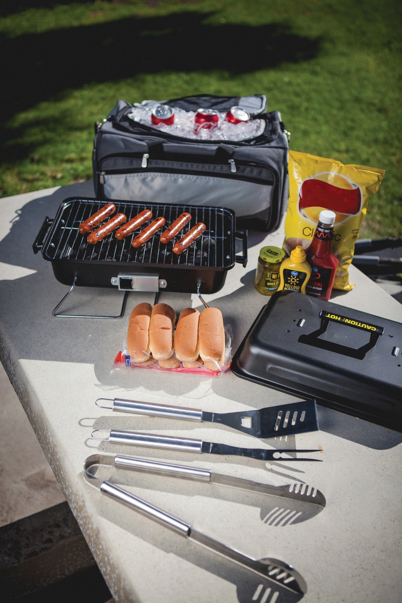 Picnic Time Buccaneer Portable Charcoal Grill & Cooler Tote - Angler's Pro Tackle & Outdoors