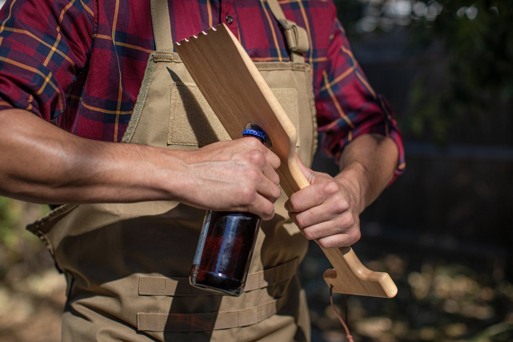 Picnic Time Hardwood BBQ Grill Scraper with Bottle Opener - Angler's Pro Tackle & Outdoors