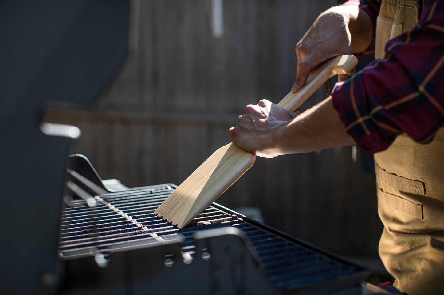 Picnic Time Hardwood BBQ Grill Scraper with Bottle Opener - Angler's Pro Tackle & Outdoors