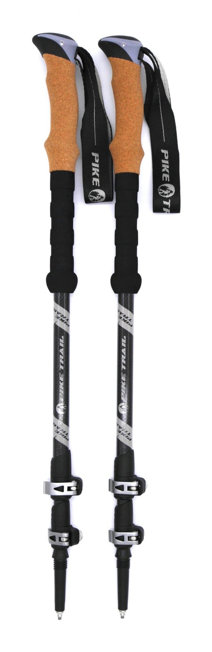 Pike Trail Carbon Fiber Trekking Poles: High Performance Hiking Sticks for Hiking, Hunting, Trekking and Nordic Walking - Angler's Pro Tackle & Outdoors