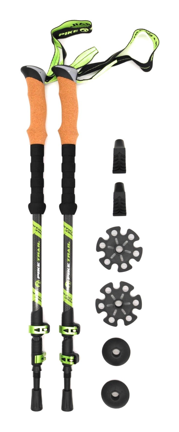 Pike Trail Carbon Fiber Trekking Poles: High Performance Hiking Sticks for Hiking, Hunting, Trekking and Nordic Walking - Angler's Pro Tackle & Outdoors