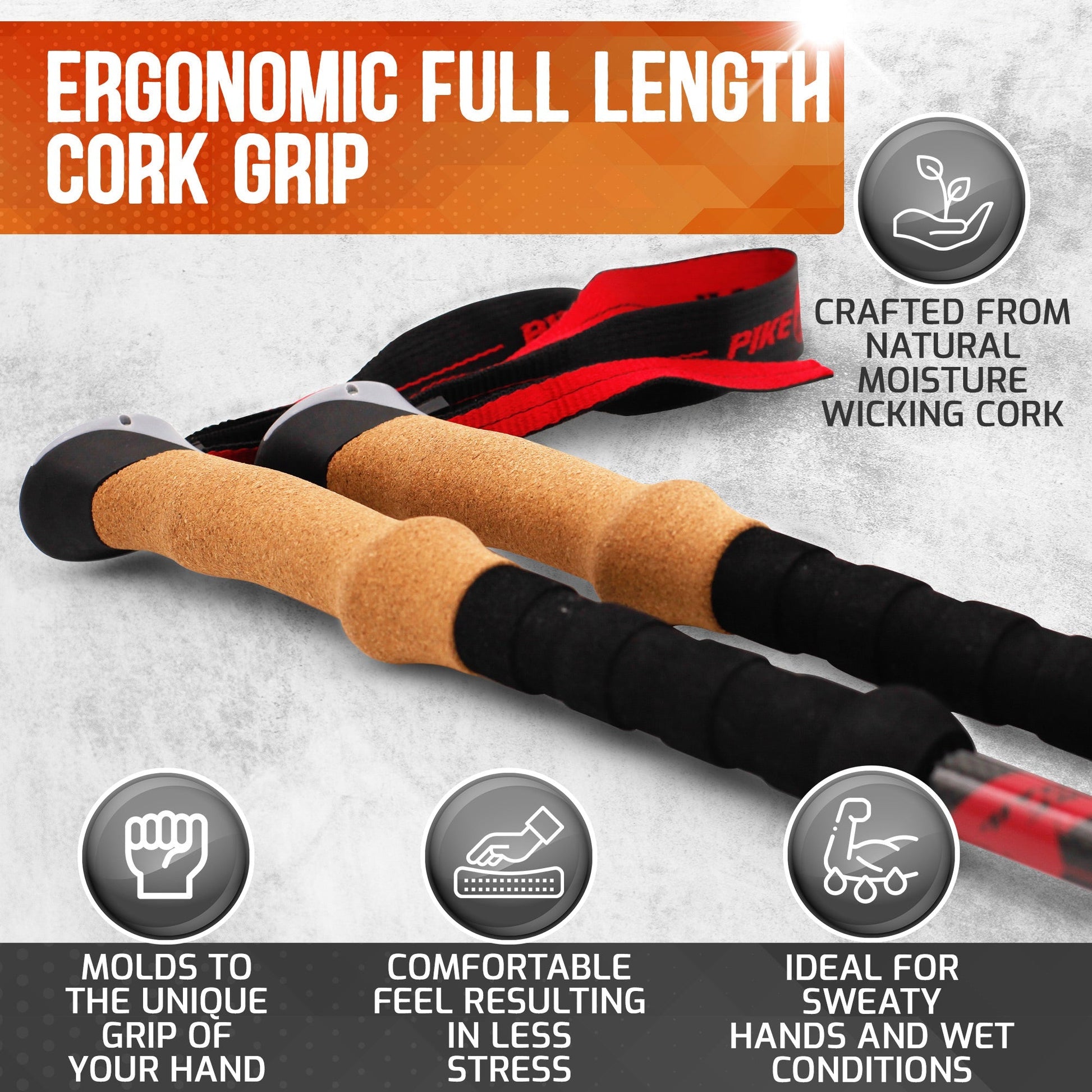 Pike Trail Carbon Fiber Trekking Poles: High Performance Hiking Sticks for Hiking, Hunting, Trekking and Nordic Walking - Angler's Pro Tackle & Outdoors