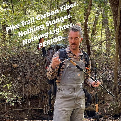 Pike Trail Carbon Fiber Trekking Poles: High Performance Hiking Sticks for Hiking, Hunting, Trekking and Nordic Walking - Angler's Pro Tackle & Outdoors