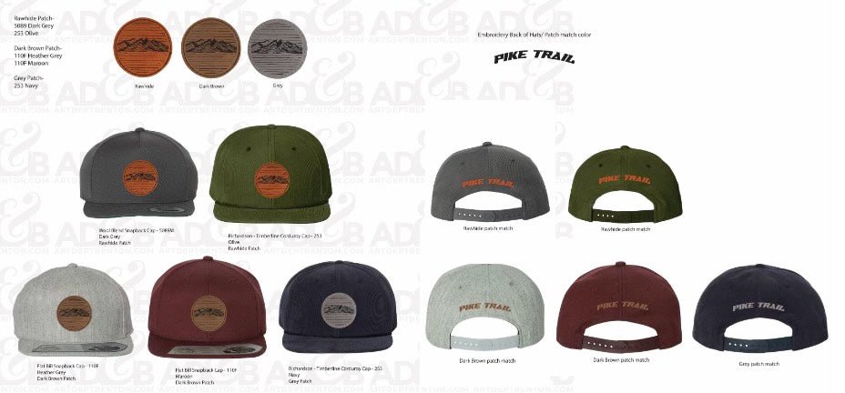 Pike Trail Rawhide Leather Patch Hats - Angler's Pro Tackle & Outdoors