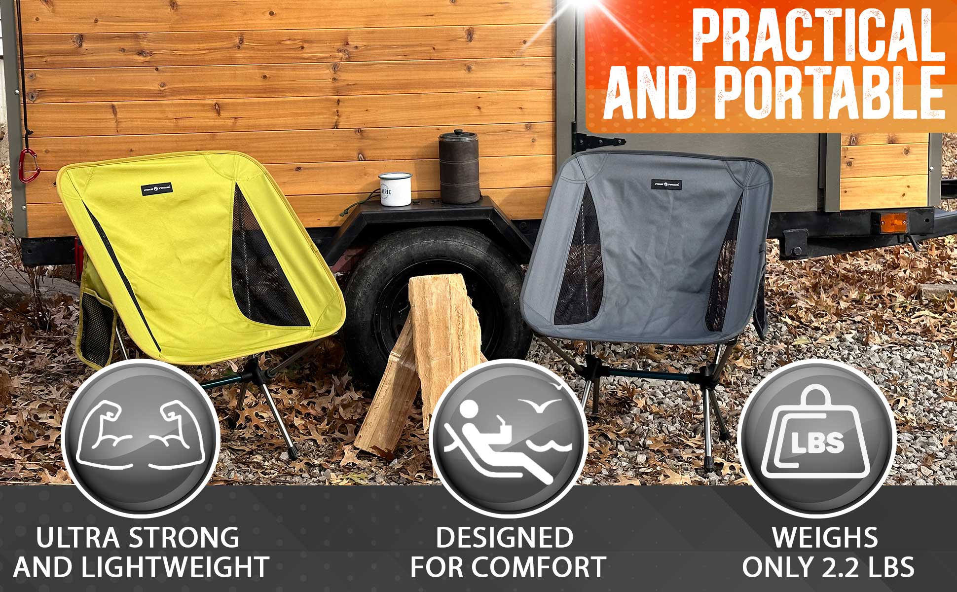 Pike Trail Ultralight Compact Outdoor Camping Tailgate Chair - Angler's Pro Tackle & Outdoors