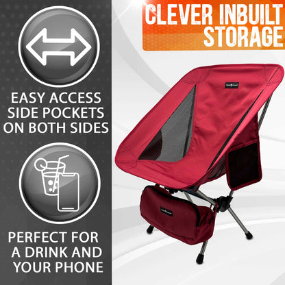 Pike Trail Ultralight Compact Outdoor Camping Tailgate Chair - Angler's Pro Tackle & Outdoors