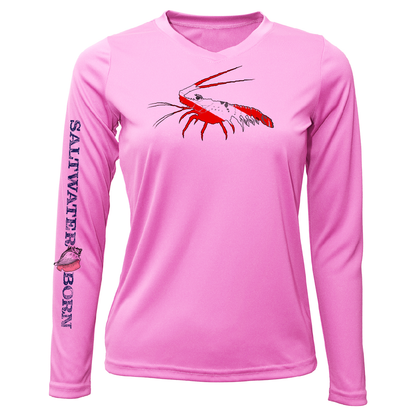 Saltwater Born Florida Lobster Long Sleeve UPF 50+ Dry-Fit Shirt