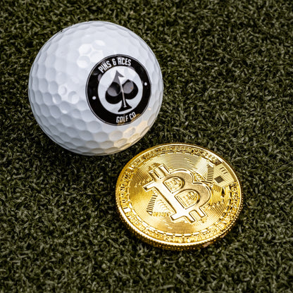 Pins and Aces Bitcoin Ball Marker - Angler's Pro Tackle & Outdoors