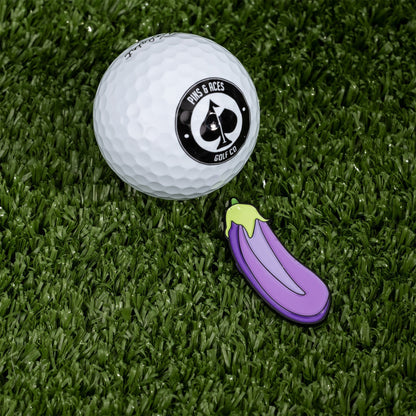 Pins and Aces Eggplant Ball Marker - Angler's Pro Tackle & Outdoors