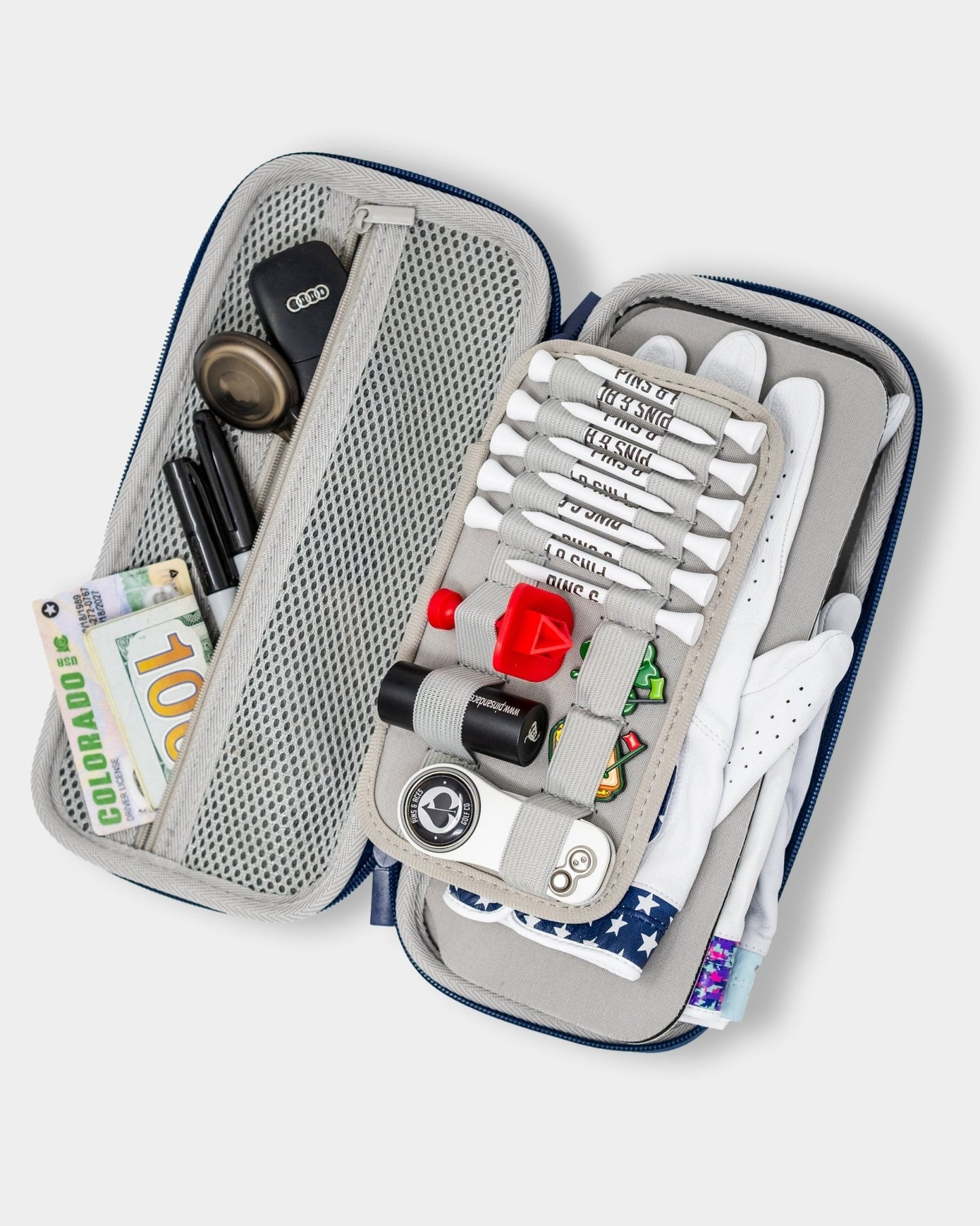 Pins and Aces Glove & Accessory Caddie - Navy - Angler's Pro Tackle & Outdoors