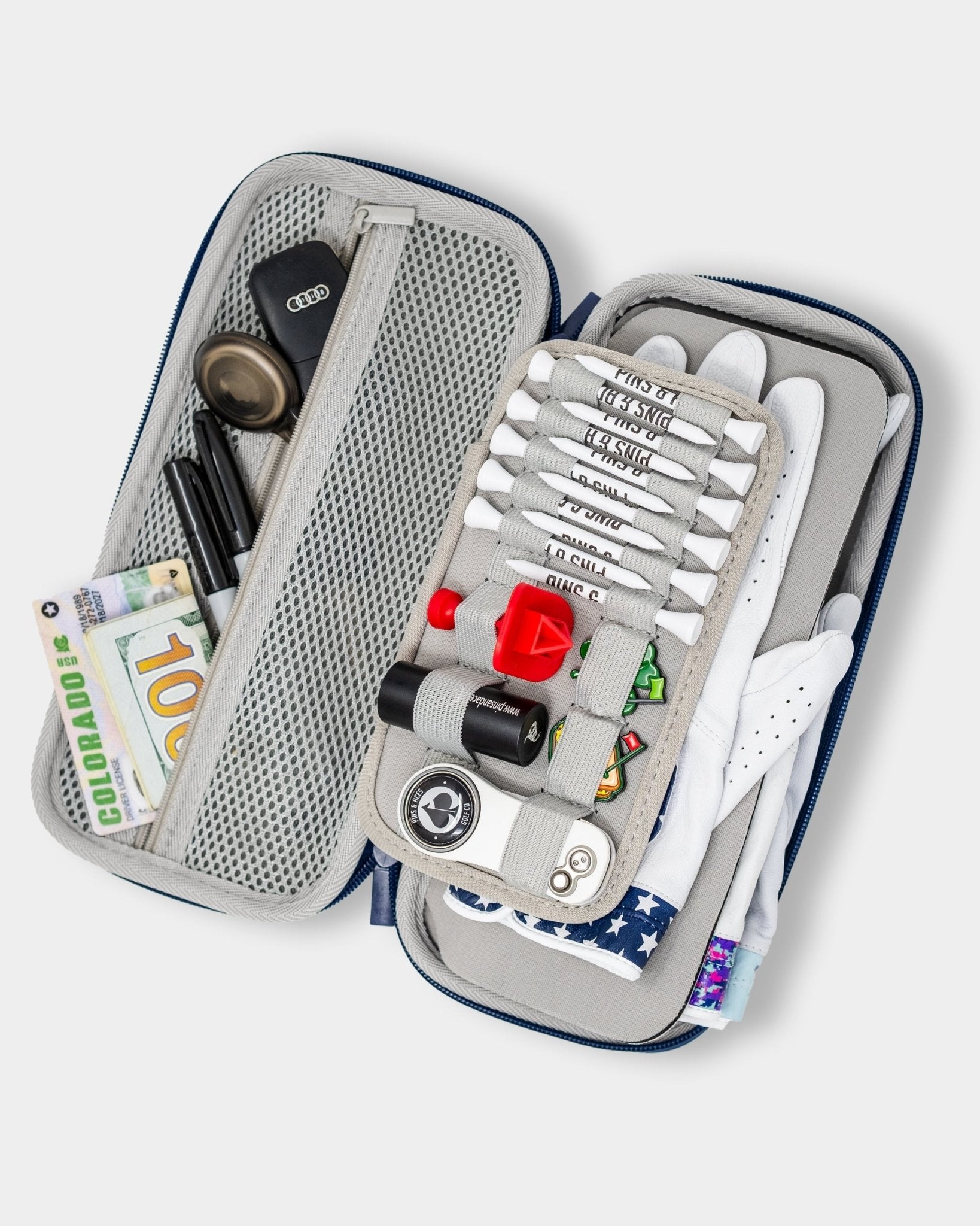 Pins and Aces Glove & Accessory Caddie - Navy - Angler's Pro Tackle & Outdoors