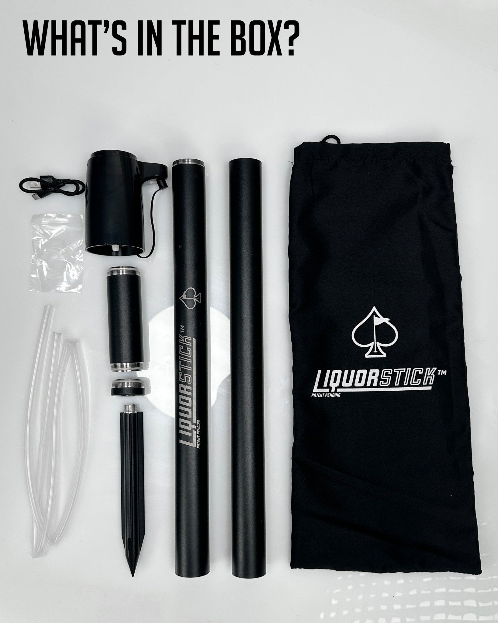 Pins and Aces LiquorStick® 3.0 - Black - Angler's Pro Tackle & Outdoors