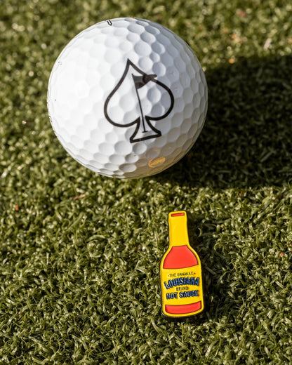Pins and Aces Louisiana Hot Sauce Ball Marker - Angler's Pro Tackle & Outdoors
