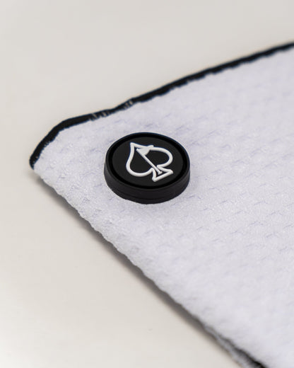 Pins and Aces Magnetic Towel - White - Angler's Pro Tackle & Outdoors