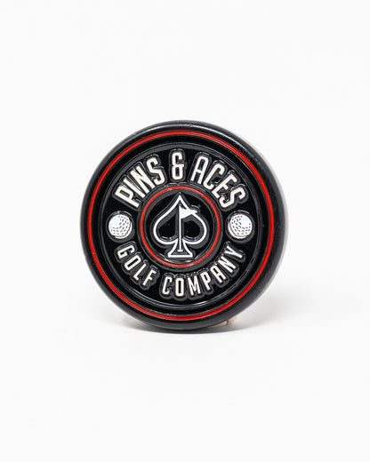 Pins and Aces Pop Out Medallion Ball Marker - Black - Angler's Pro Tackle & Outdoors