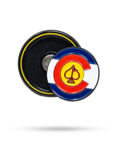 Pins and Aces Pop Out Medallion Ball Marker - Colorado - Angler's Pro Tackle & Outdoors