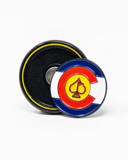 Pins and Aces Pop Out Medallion Ball Marker - Colorado - Angler's Pro Tackle & Outdoors