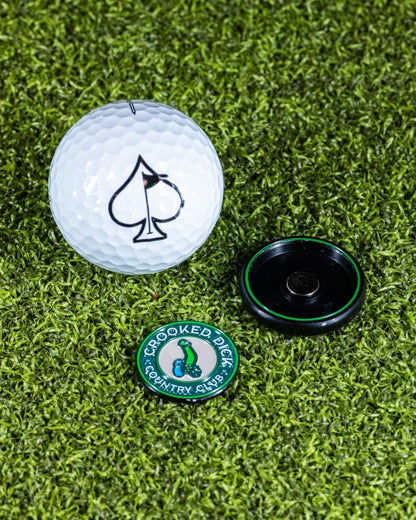 Pins and Aces Pop Out Medallion Ball Marker - Crooked Dick - Angler's Pro Tackle & Outdoors