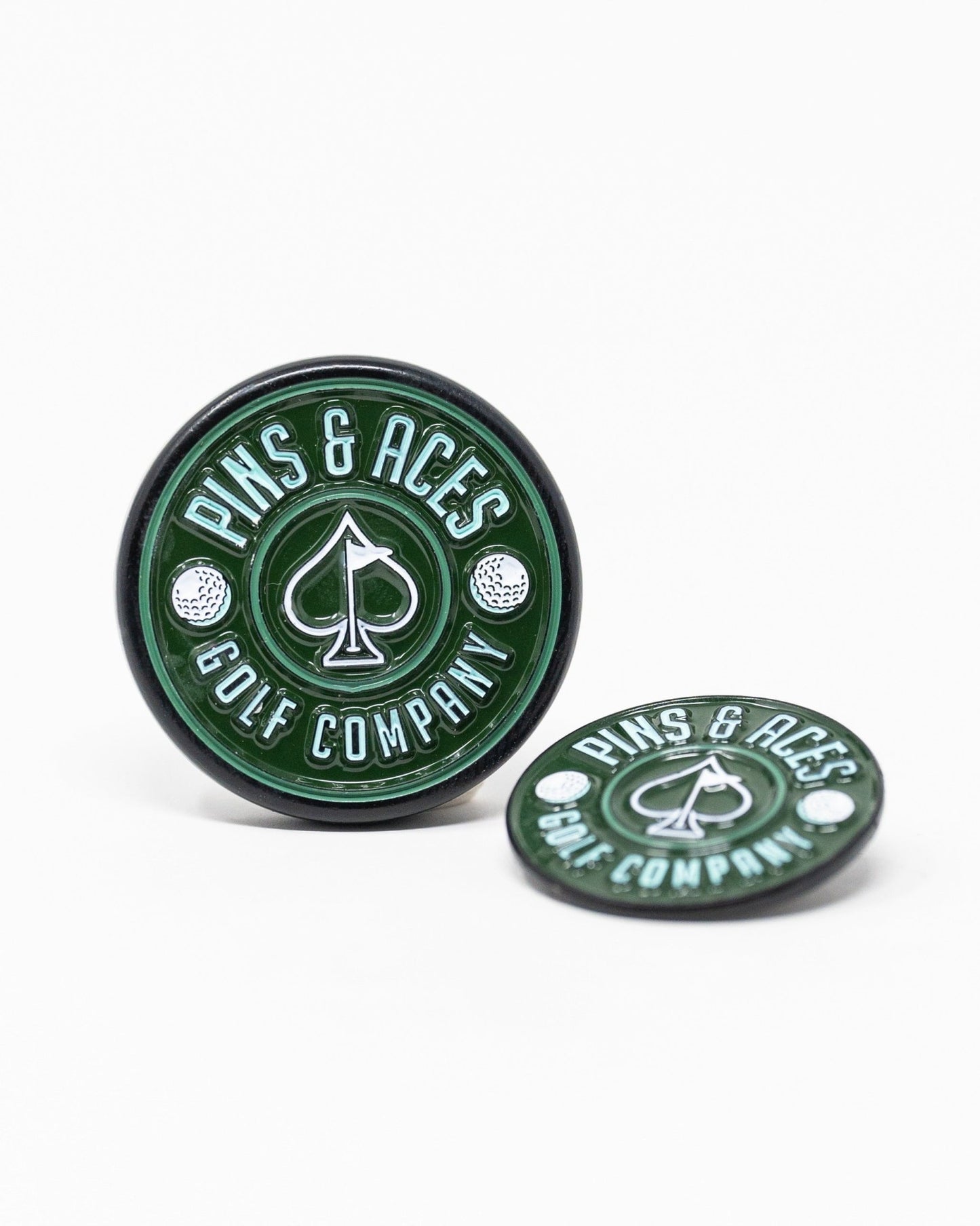 Pins and Aces Pop Out Medallion Ball Marker - Green - Angler's Pro Tackle & Outdoors
