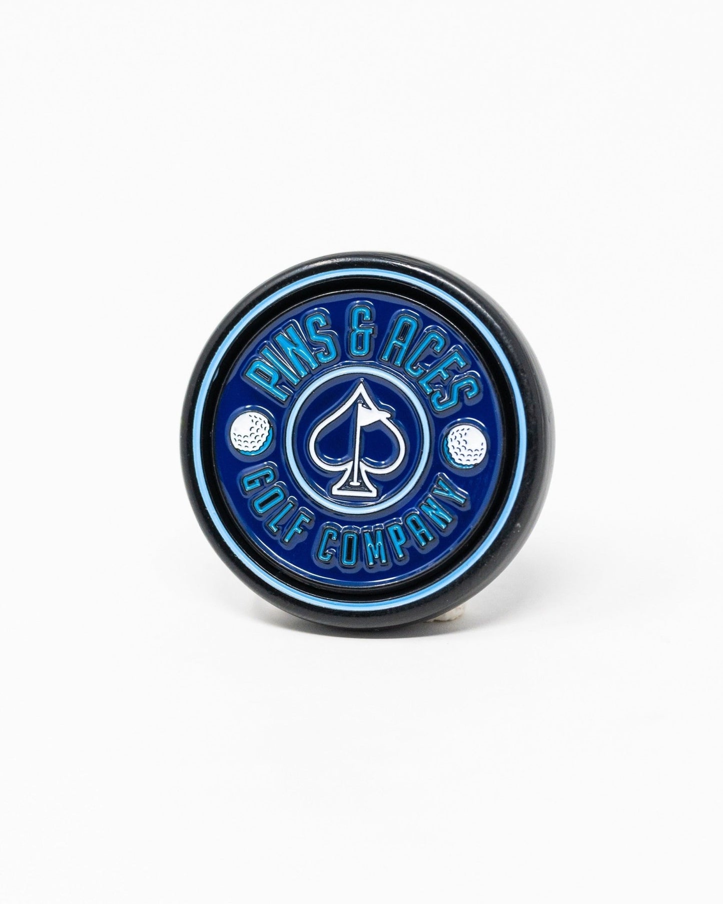 Pins and Aces Pop Out Medallion Ball Marker - Navy - Angler's Pro Tackle & Outdoors