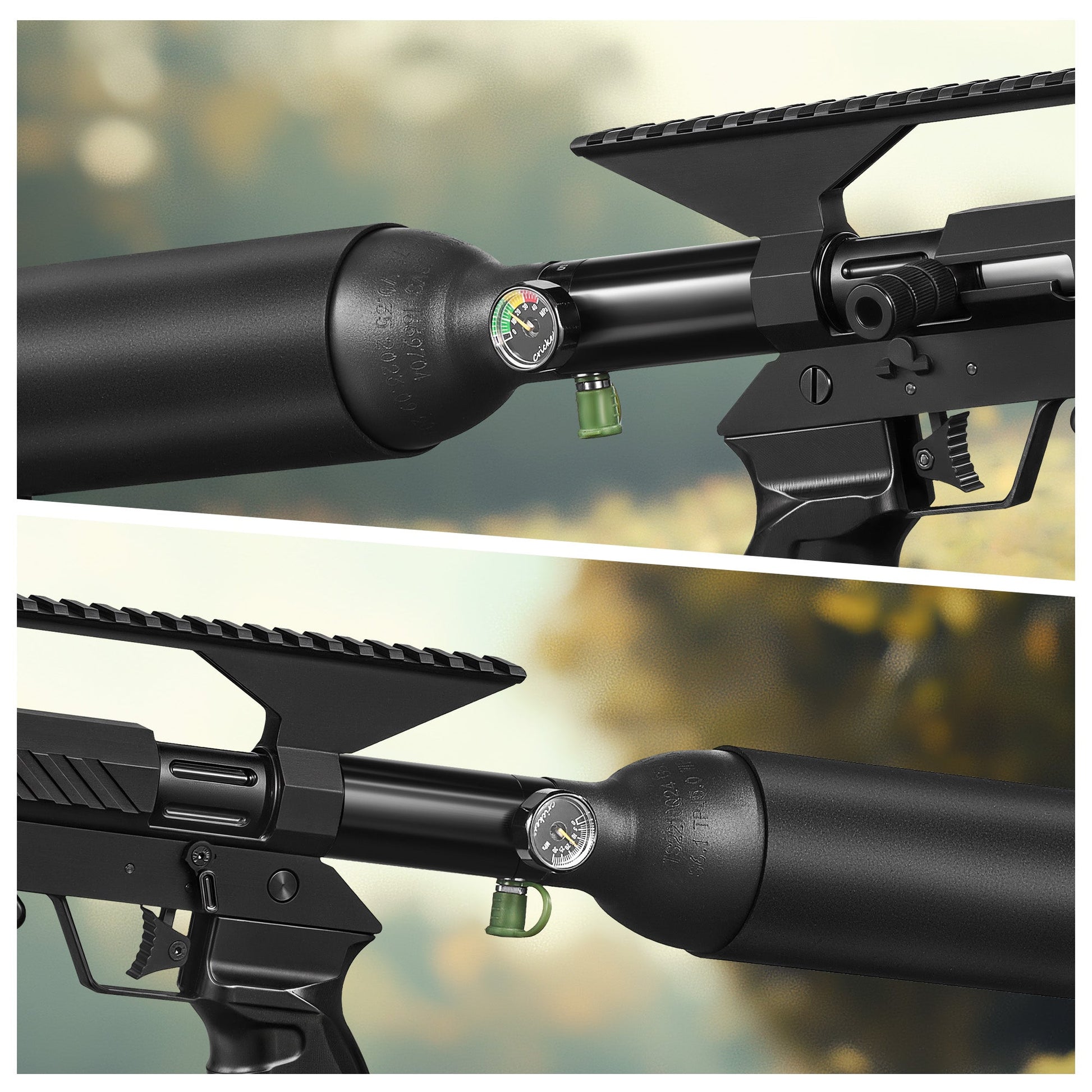 Pinty Scopes .22 Cal PCP Pellet Gun Air Rifle with 850 fps Velcoity & Picatinny Rail - Angler's Pro Tackle & Outdoors