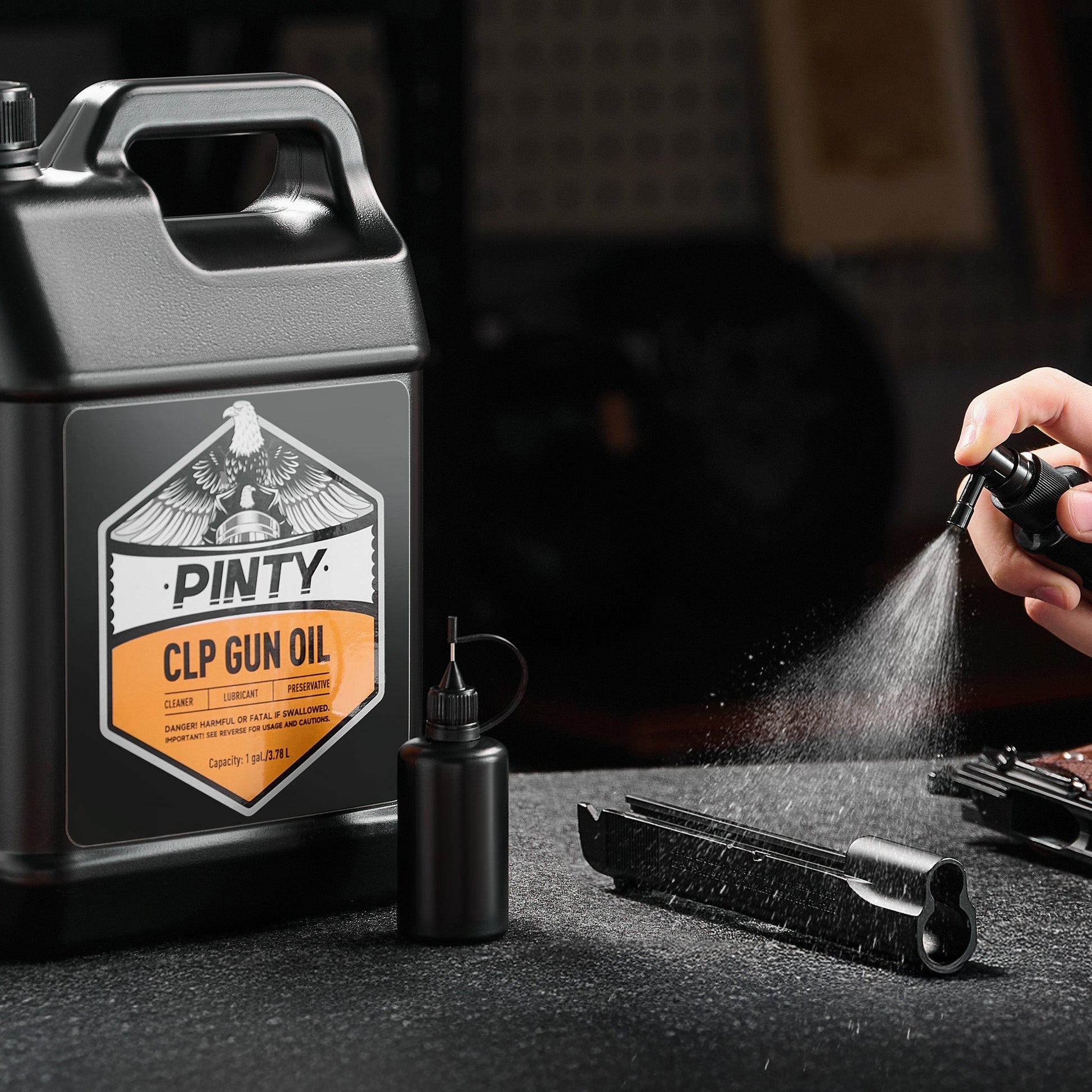 Pinty Scopes 3 - in - 1 CLP Gun Oil, 1 Gallon Gun Cleaner - Angler's Pro Tackle & Outdoors
