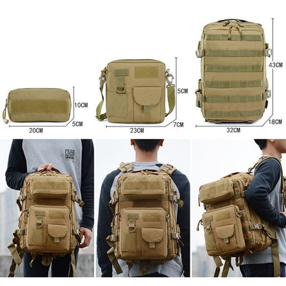 Pinty Scopes 3 - in - 1 Tactical Backpack Waterproof for Outdoor Trekking Fishing Hiking Camping - Angler's Pro Tackle & Outdoors