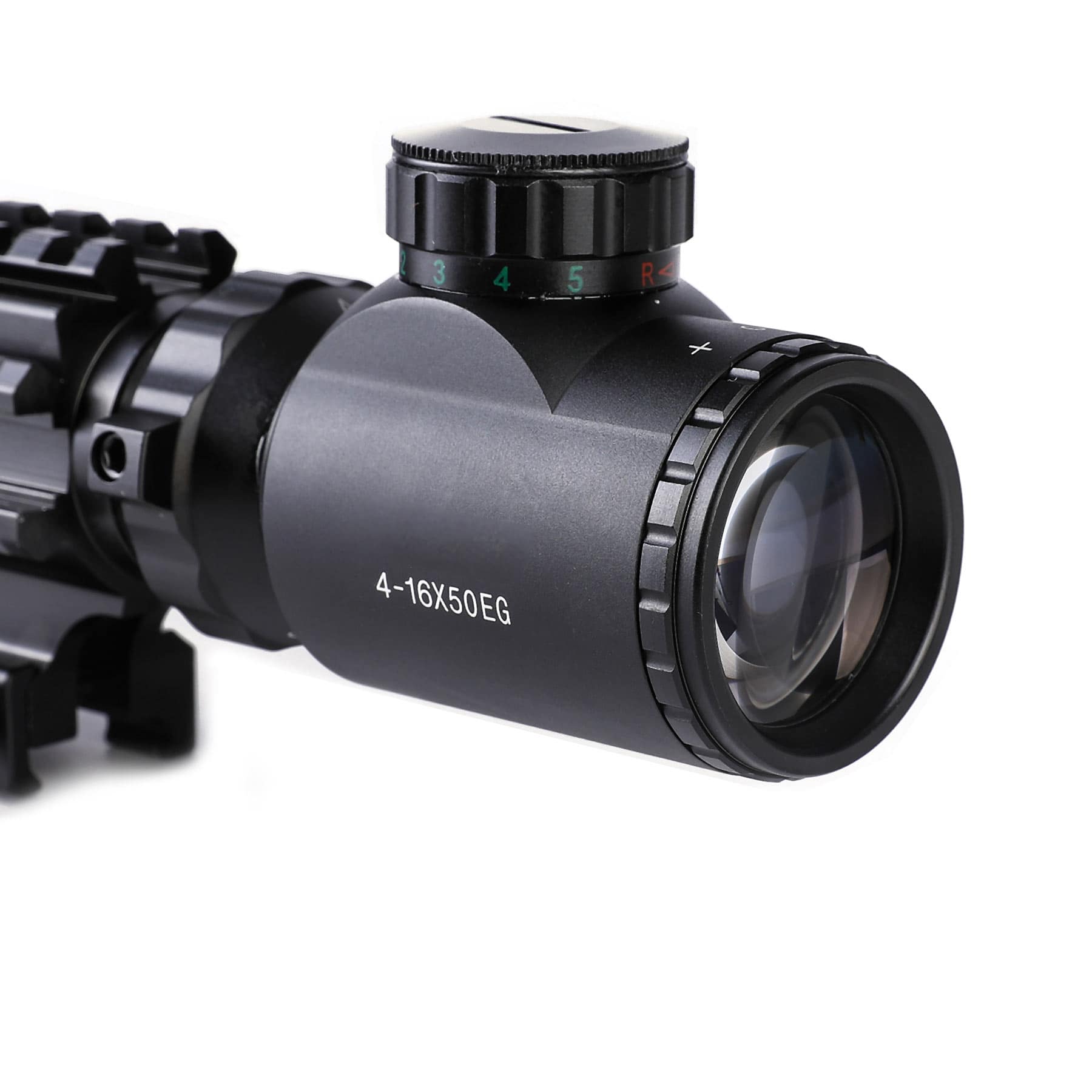 Pinty Scopes 4 - in - 1 4 - 16x50 EG Riflescope Kit, Dot Laser, Reflex Sight, Green Laser, Offset Rail Mount - Angler's Pro Tackle & Outdoors