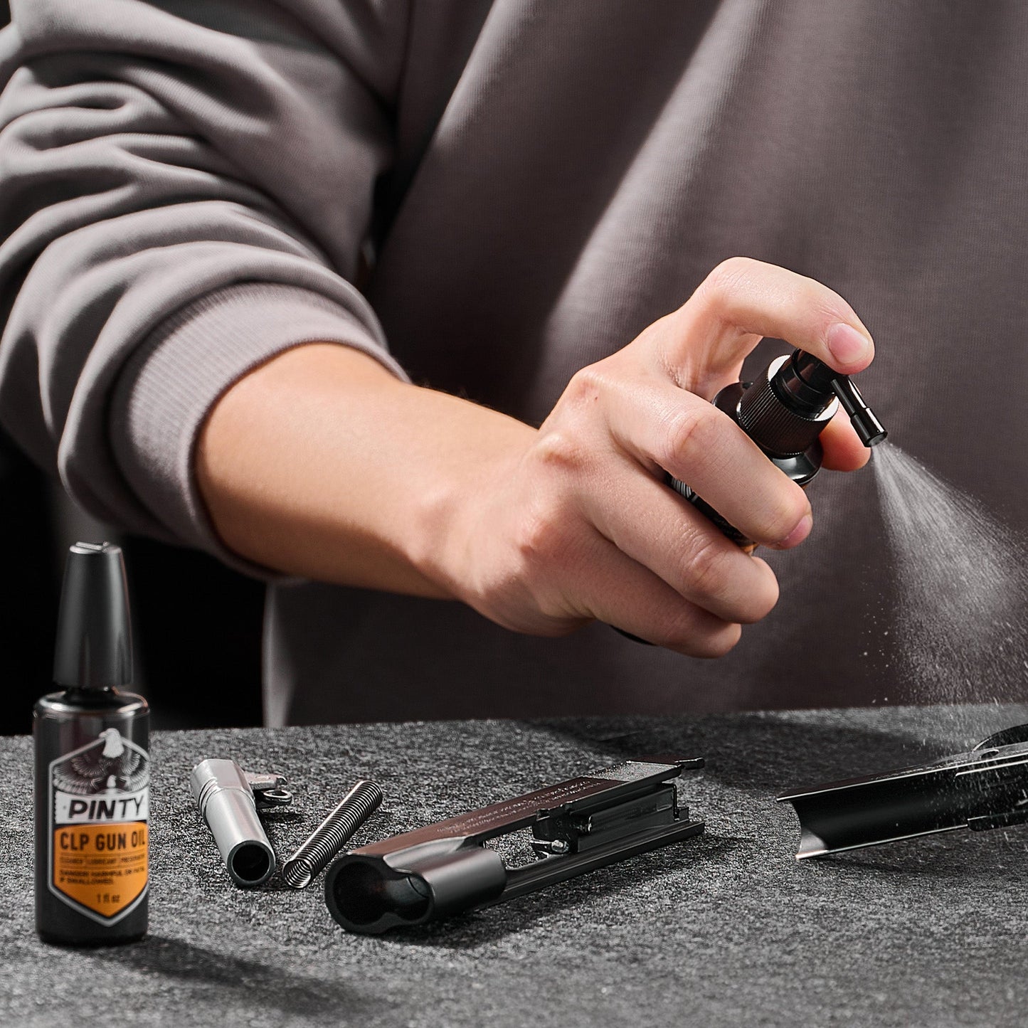 Pinty Scopes CLP Gun Oil Combo Cleaner Kit with 2 fl oz Fine Mist Sprayer & 1 fl oz Needle Oiler - Angler's Pro Tackle & Outdoors