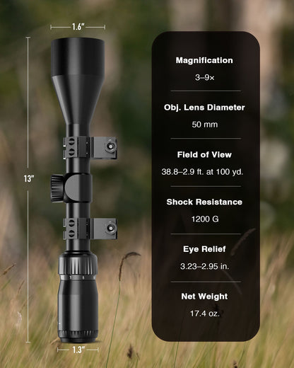 Pinty Scopes Multicoated Lens Optical Sights for Rifles Scope - Angler's Pro Tackle & Outdoors