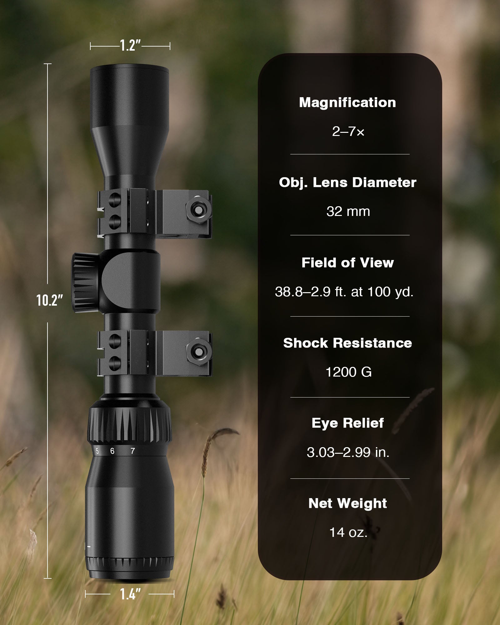 Pinty Scopes Multicoated Lens Optical Sights for Rifles Scope - Angler's Pro Tackle & Outdoors