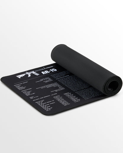 Pinty Scopes Rifle Cleaning Kit with 35.8 x 12 in Cleaning Mat Brushes Cleaning Rods Patch Canvas Pouch - Angler's Pro Tackle & Outdoors