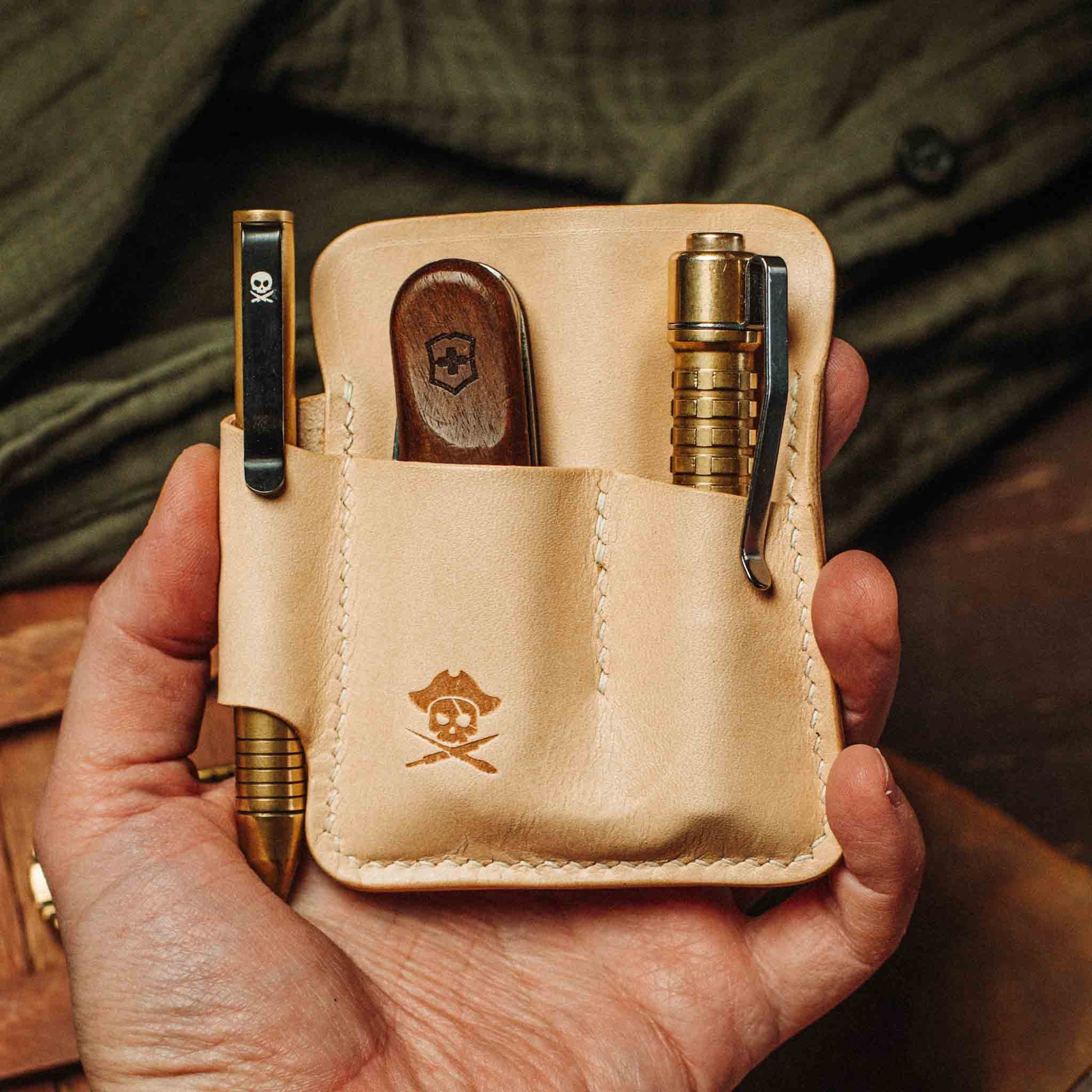 Pirate Goods EDC Pocket Organizer - First Mate | Leather Pocket Carrier - Angler's Pro Tackle & Outdoors