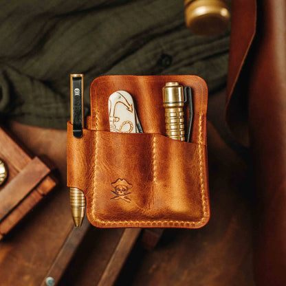 Pirate Goods EDC Pocket Organizer - First Mate | Leather Pocket Carrier - Angler's Pro Tackle & Outdoors