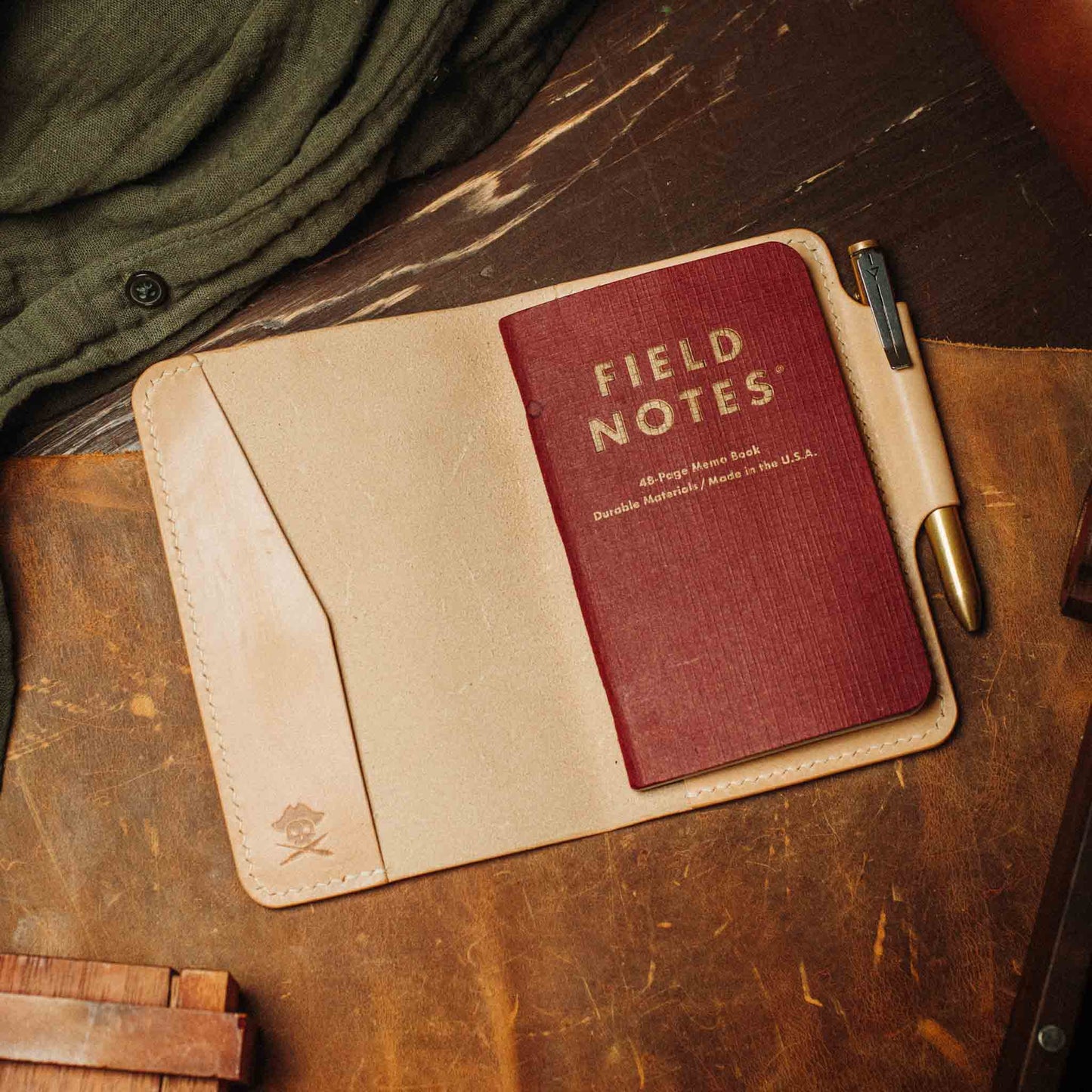 Pirate Goods Field Notes Cover - Navigator | Leather Journal Holder | EDC - Angler's Pro Tackle & Outdoors