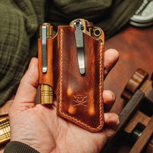 Pirate Goods Knife Sheath - Sailor v3 | Leather EDC | Pocket Knife Holder - Angler's Pro Tackle & Outdoors
