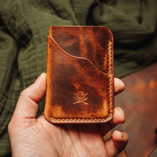 Pirate Goods Slim Card Holder - Venturer v2 | Minimalist Leather Wallet | EDC - Angler's Pro Tackle & Outdoors