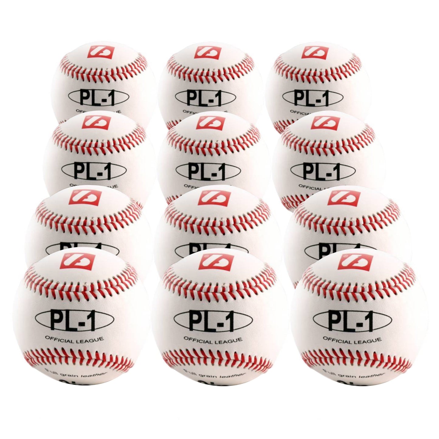 Barnett PL-1 Elite match baseballs, Size 9" White, 1 dozen