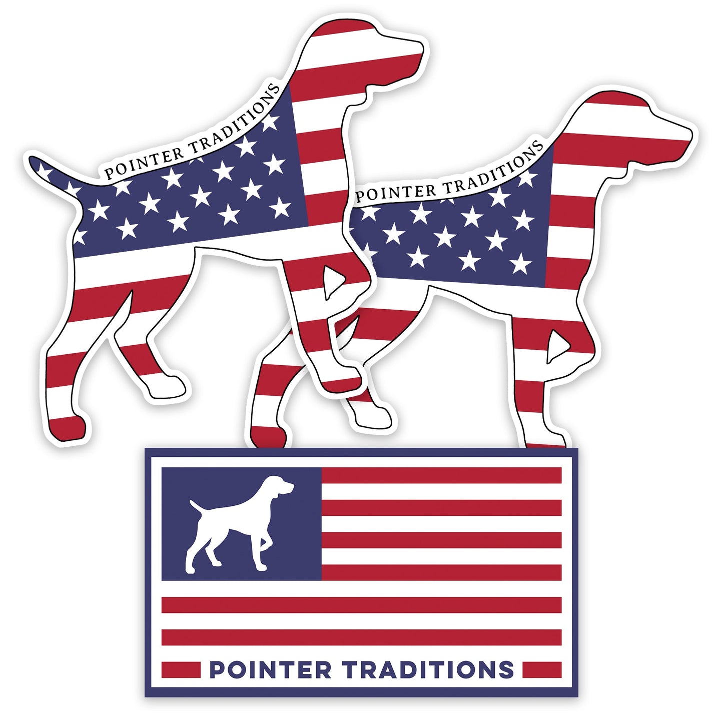 Pointer Traditions American Pointer Sticker Pack - Angler's Pro Tackle & Outdoors