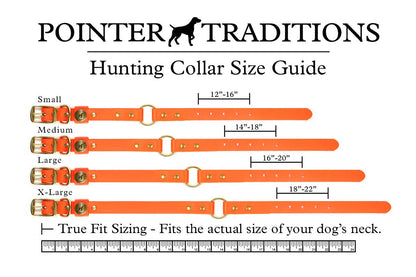 Pointer Traditions Hunting Dog Center Ring Collar - Blaze Orange - Angler's Pro Tackle & Outdoors