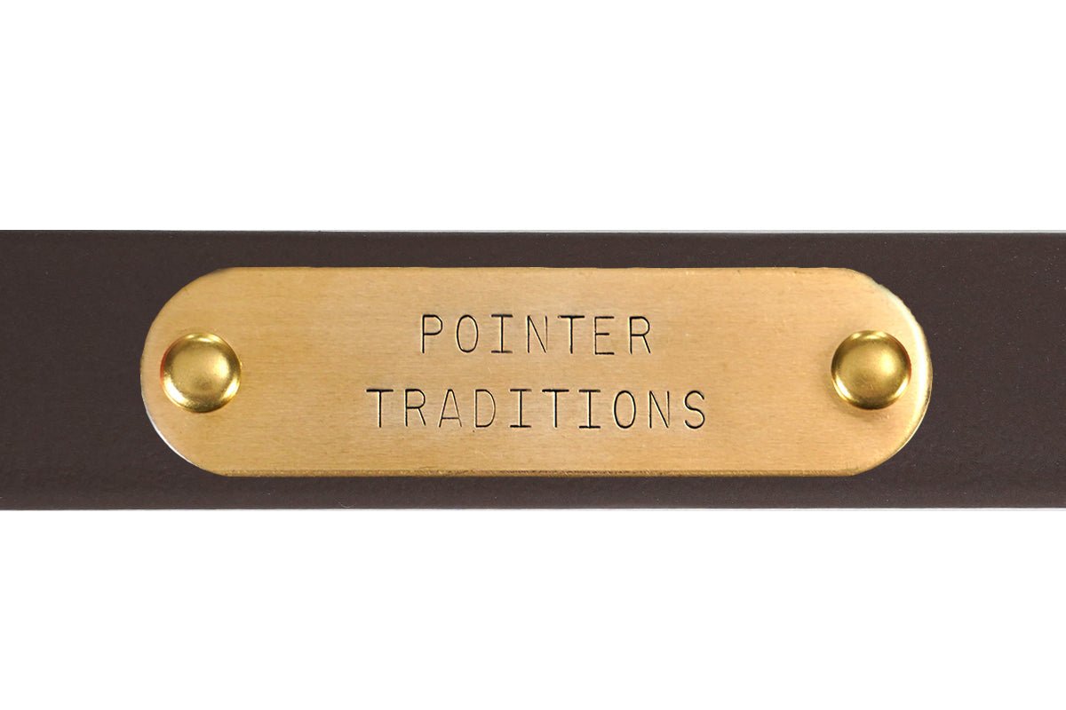 Pointer Traditions Hunting Dog Center Ring Collar - Leather Brown - Angler's Pro Tackle & Outdoors