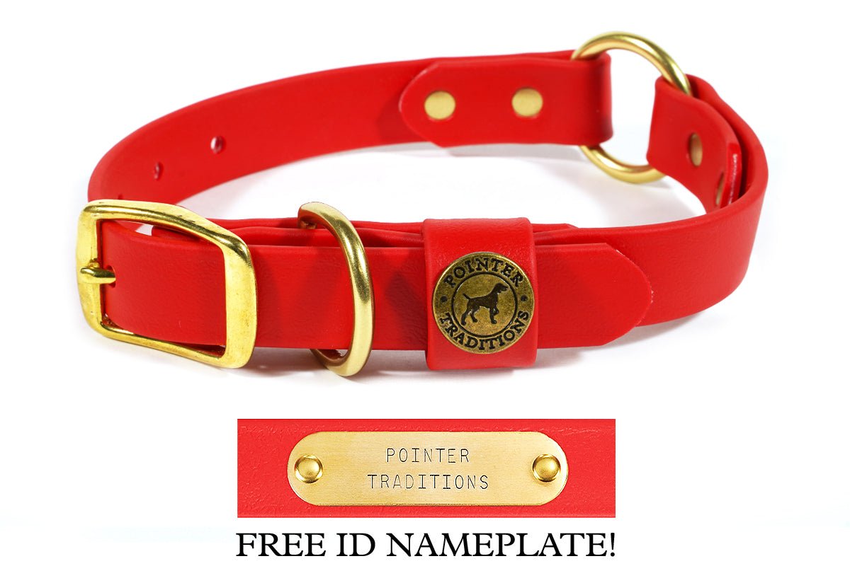 Pointer Traditions Hunting Dog Center Ring Collar - Red - Angler's Pro Tackle & Outdoors