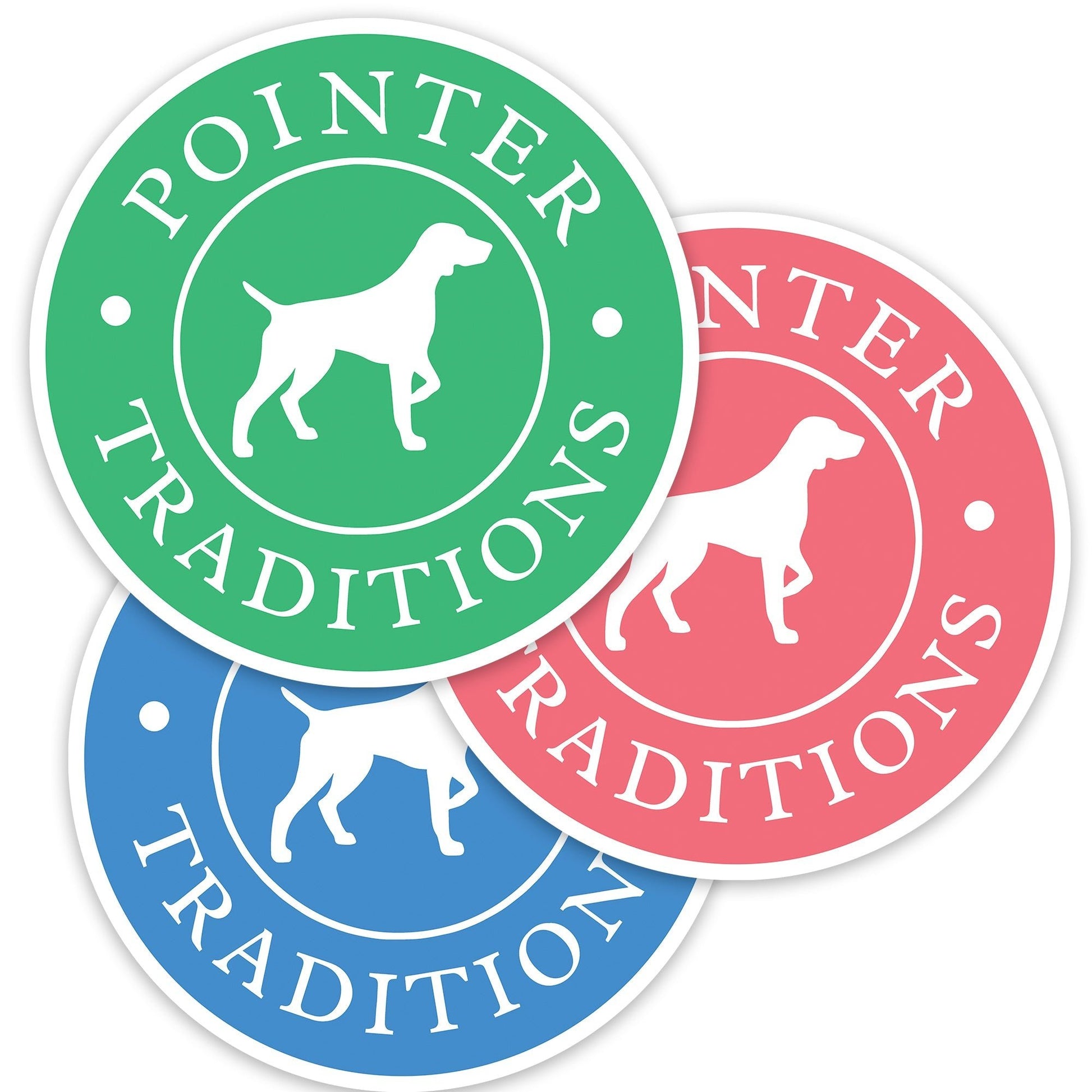 Pointer Traditions Logo Sticker Pack - Pastel - Angler's Pro Tackle & Outdoors