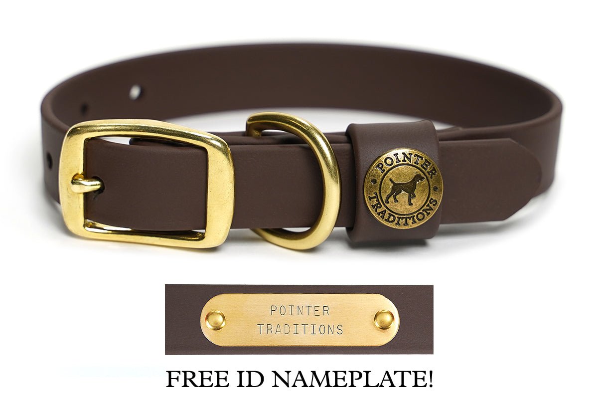 Pointer Traditions Sporting Dog Collar - Leather Brown - Angler's Pro Tackle & Outdoors