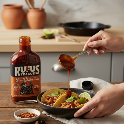 Rufus Teague TRES CHILES PICA DULCE BBQ SAUCE
